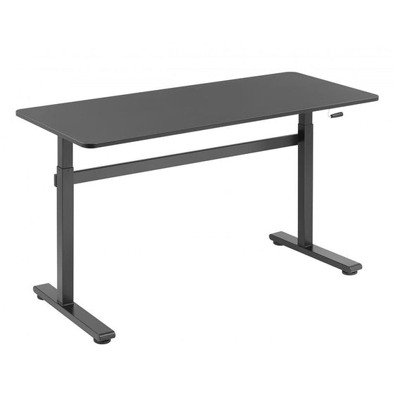 manual sit stand desk black