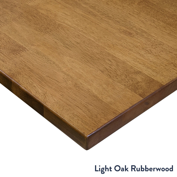 Desky Dual Rubberwood Sit Stand Desk Light Oak 1200x700/750mm - Desky