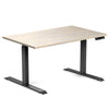 Desky Dual Rubberwood Sit Stand Desk Washed Oak 1200x700/750mm - Desky