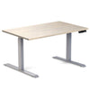 Desky Dual Rubberwood Sit Stand Desk Washed Oak 1200x700/750mm - Desky